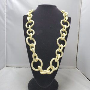 Ali Khan vintage cream color link necklace
